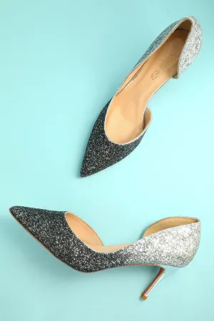 JOSKAA Woman Elegant high heel Bling Bling Pointy Heels