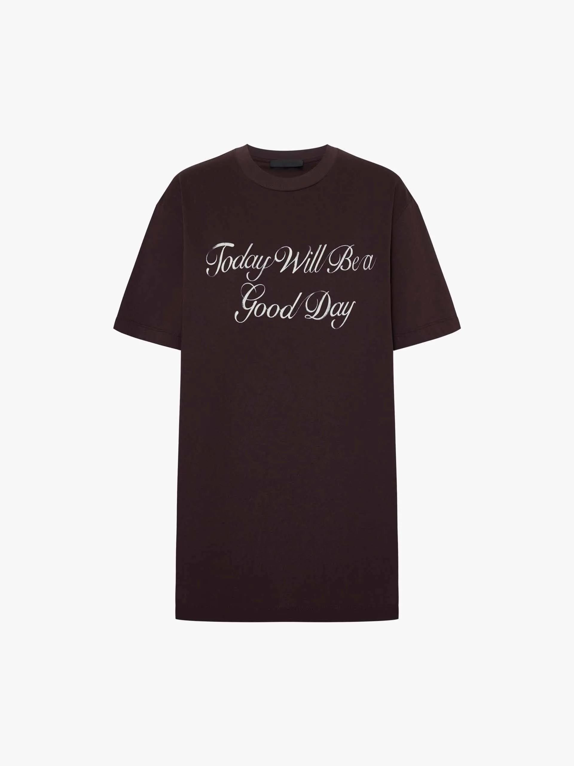 Letter Print Round Neck T-shirt