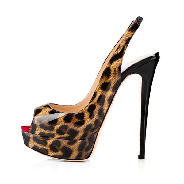 Lucy Peep Toe Platform Heel