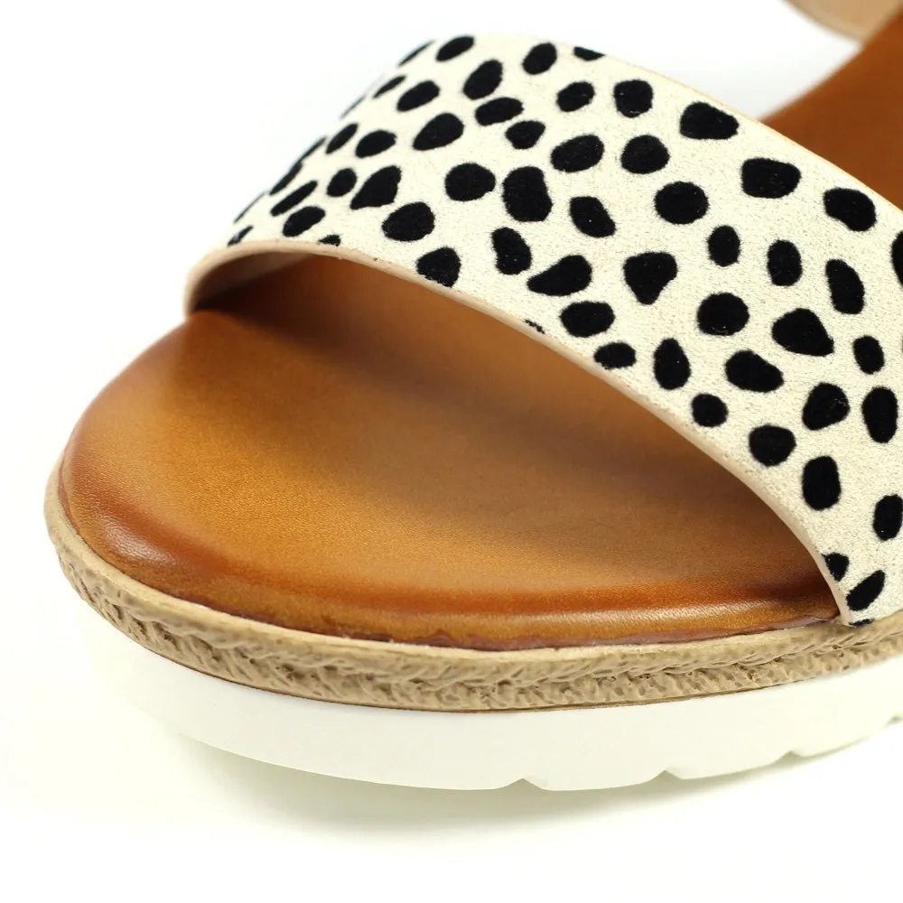 Lunar Rise Ladies Animal Print Wedge Sandal