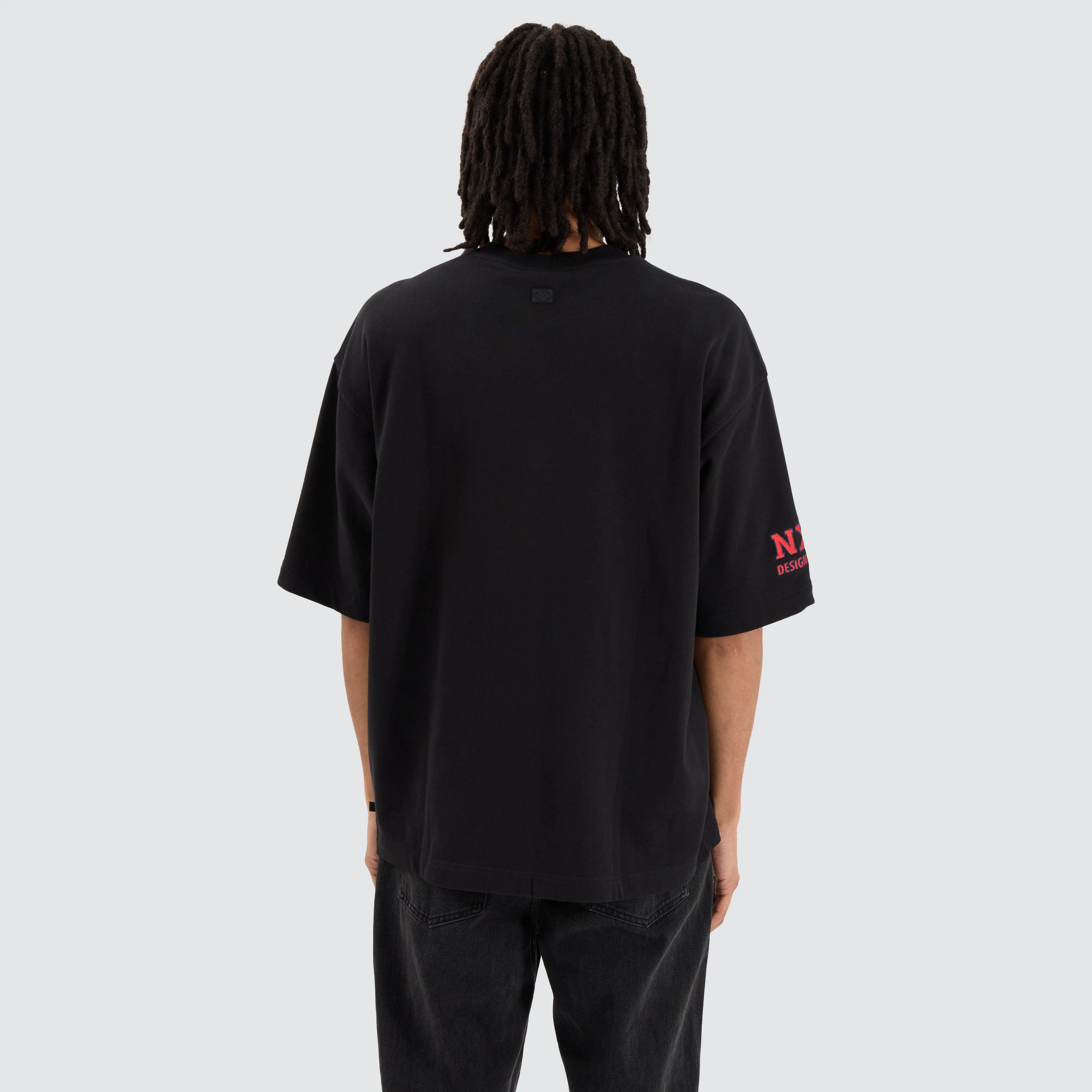 Melbourne Demons AFL Mega Loopback Tee Jet Black