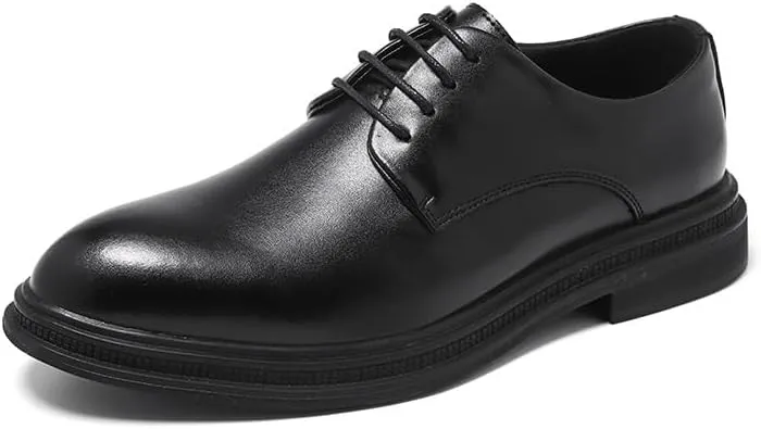 Men's Dress Shoes Formal Business Mens Leather Oxford Shoes Wingtip Retro Brogue Shoes for Men(9)