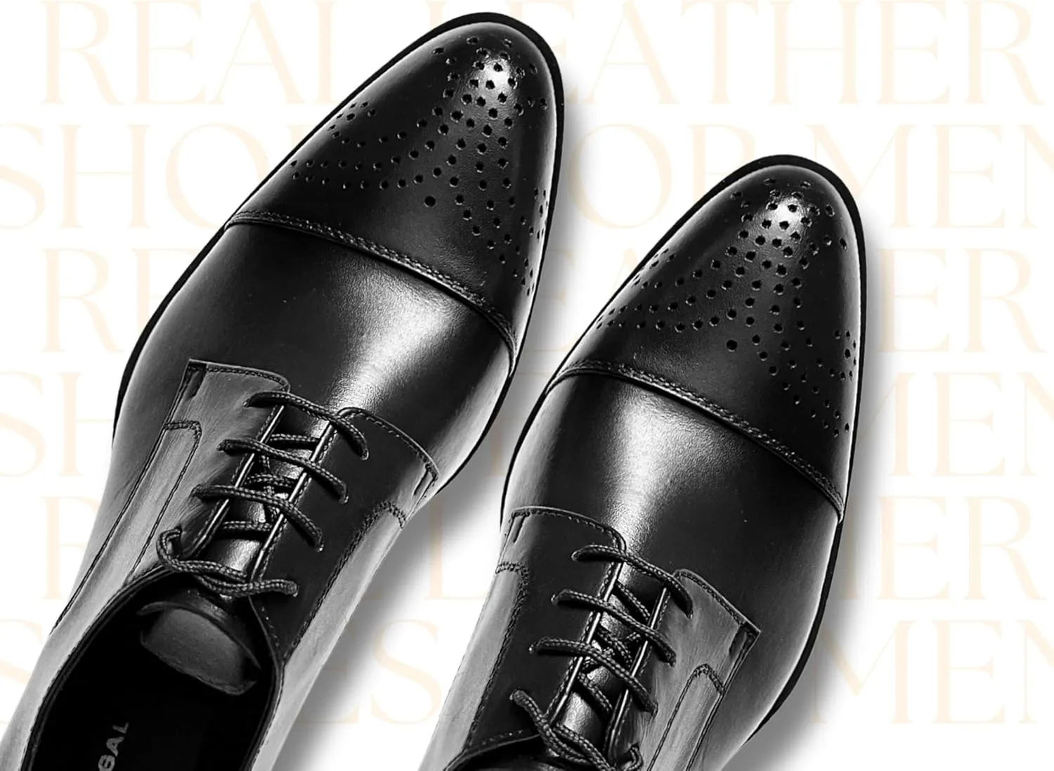 Men's Dress Shoes Handmade Leather Formal Business Oxford Shoes Premium Brogue Derby Retro Dress Shoes for Men