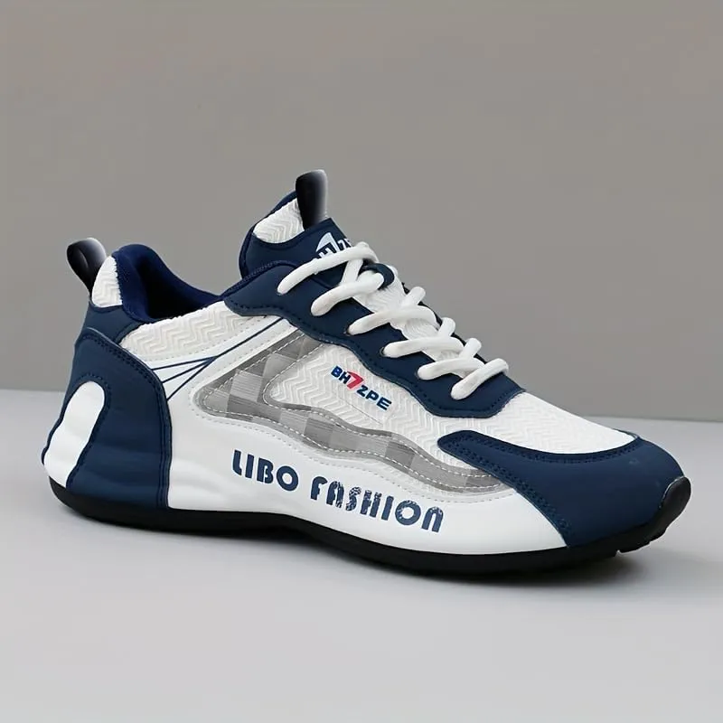 Men's Fashion Sneakers Running Shoes Lace Up Non Slip for Teenager Outdoor Training Workout, All Seasons
