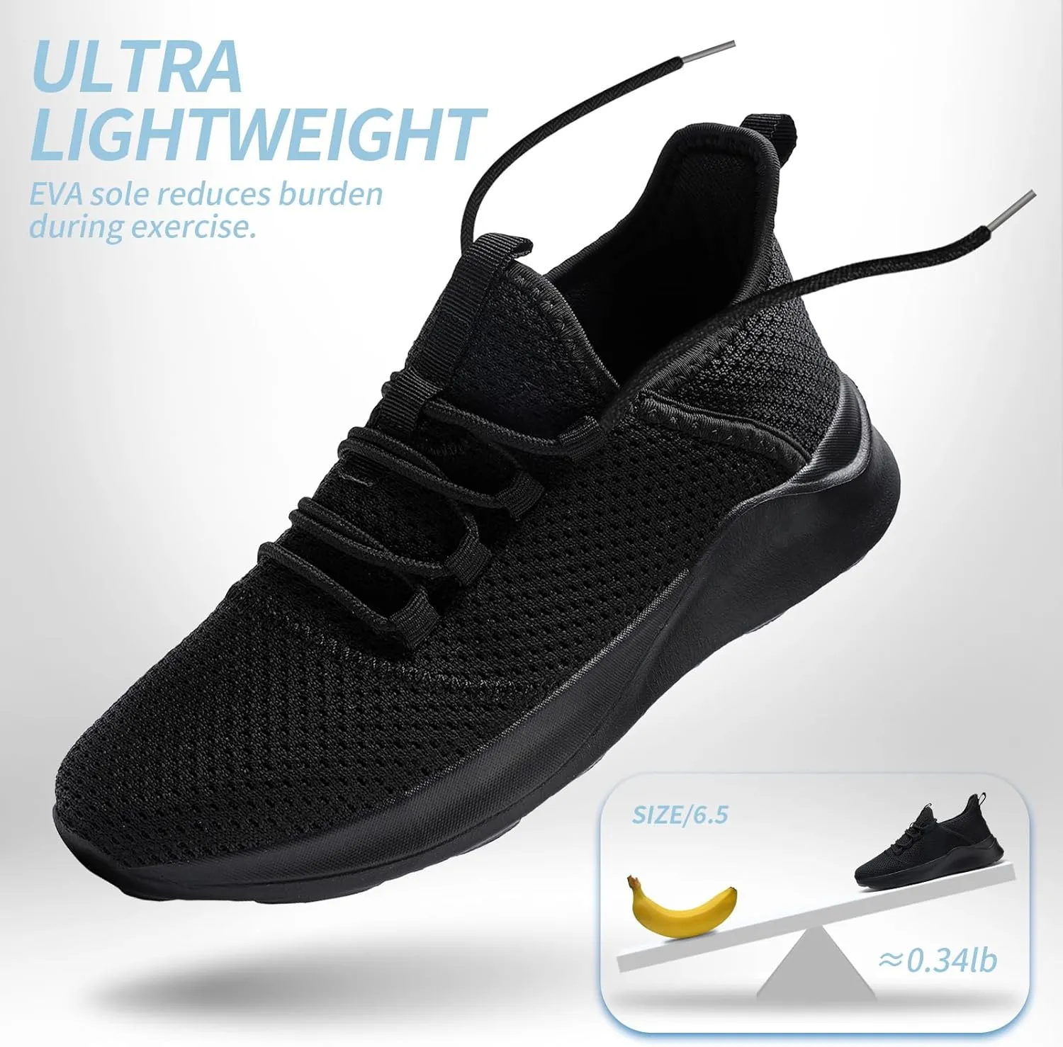 Mens Tennis Gym Shoes Lightweight Breathable Running Workout Shoes Non-Slip Fashion for Walking Work Travel