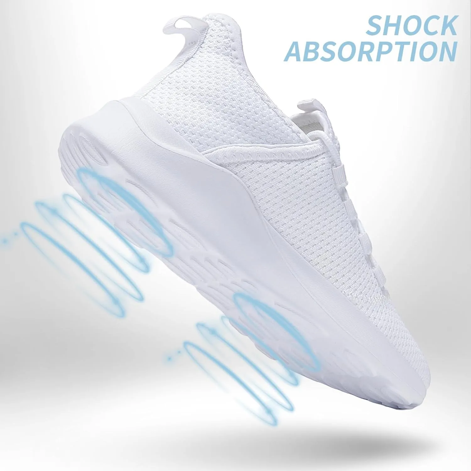 Mens Tennis Gym Shoes Lightweight Breathable Running Workout Shoes Non-Slip Fashion for Walking Work Travel
