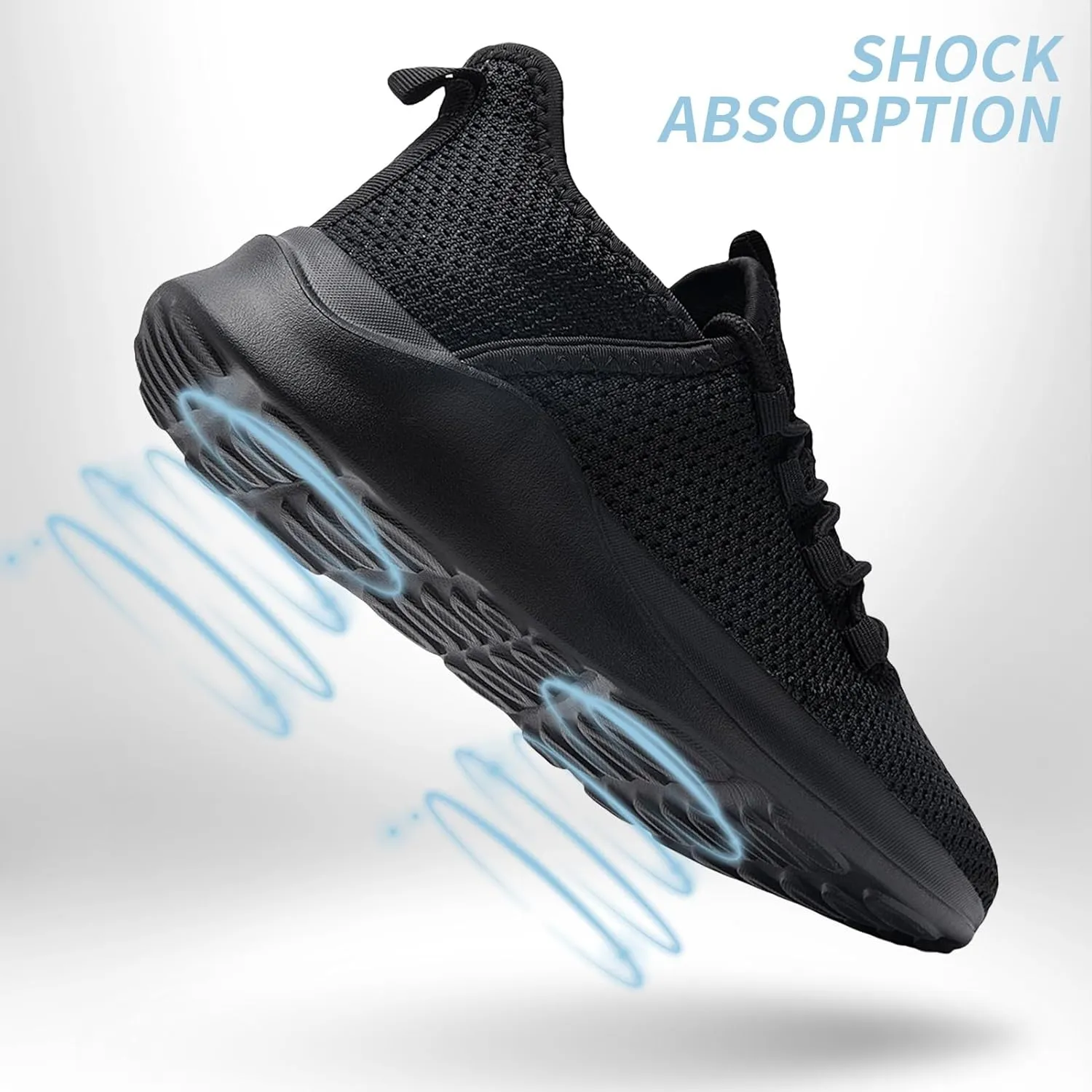 Mens Tennis Gym Shoes Lightweight Breathable Running Workout Shoes Non-Slip Fashion for Walking Work Travel