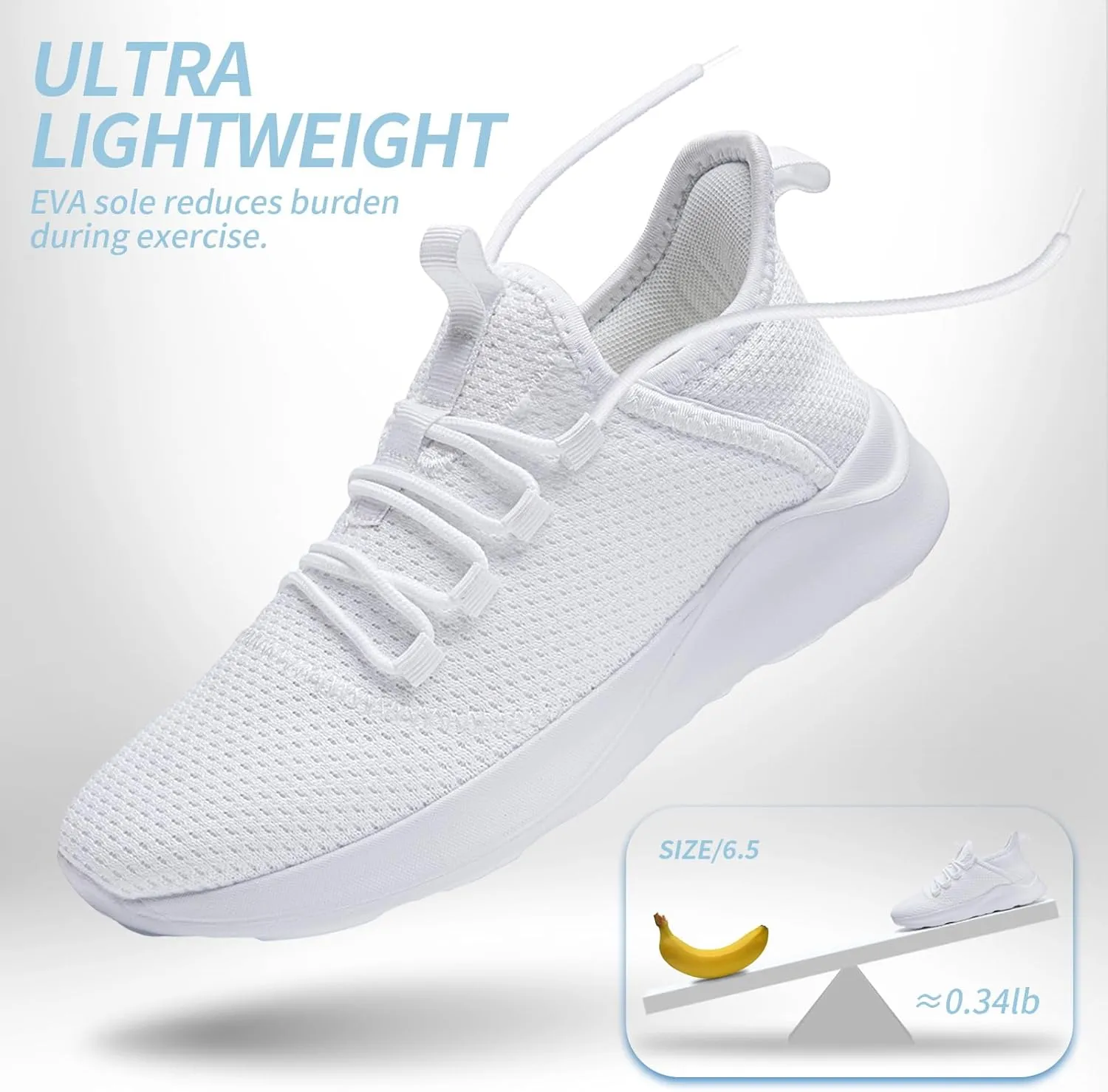 Mens Tennis Gym Shoes Lightweight Breathable Running Workout Shoes Non-Slip Fashion for Walking Work Travel