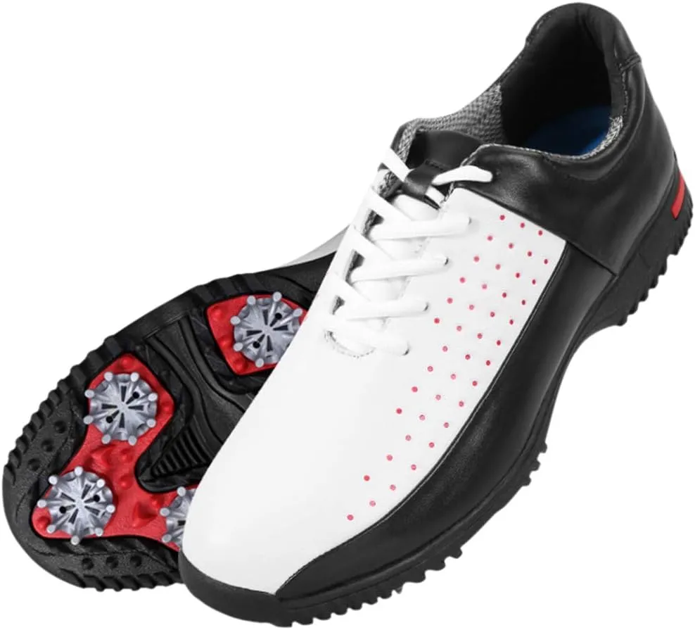 Men's Waterproof Golf Shoes with Spikes