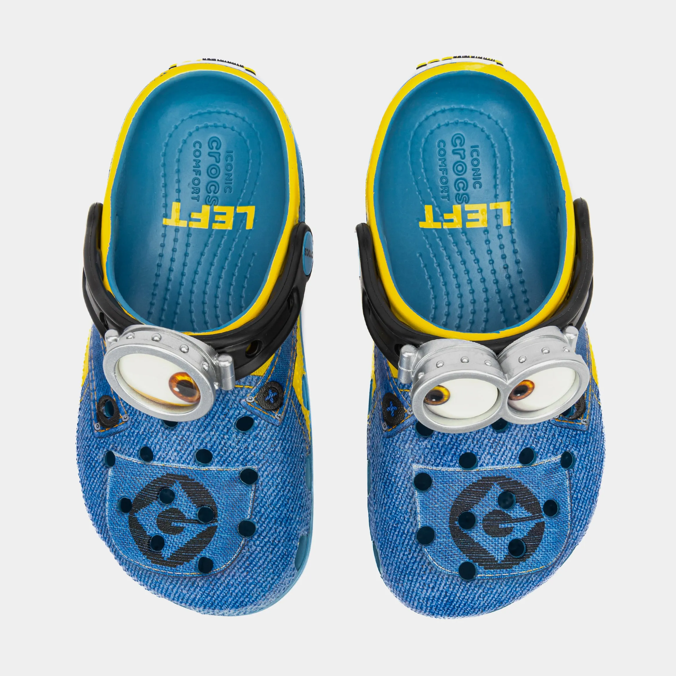Minions Classic Clog Preschool/Grade School Sandals (Yellow/Blue) Free Shipping
