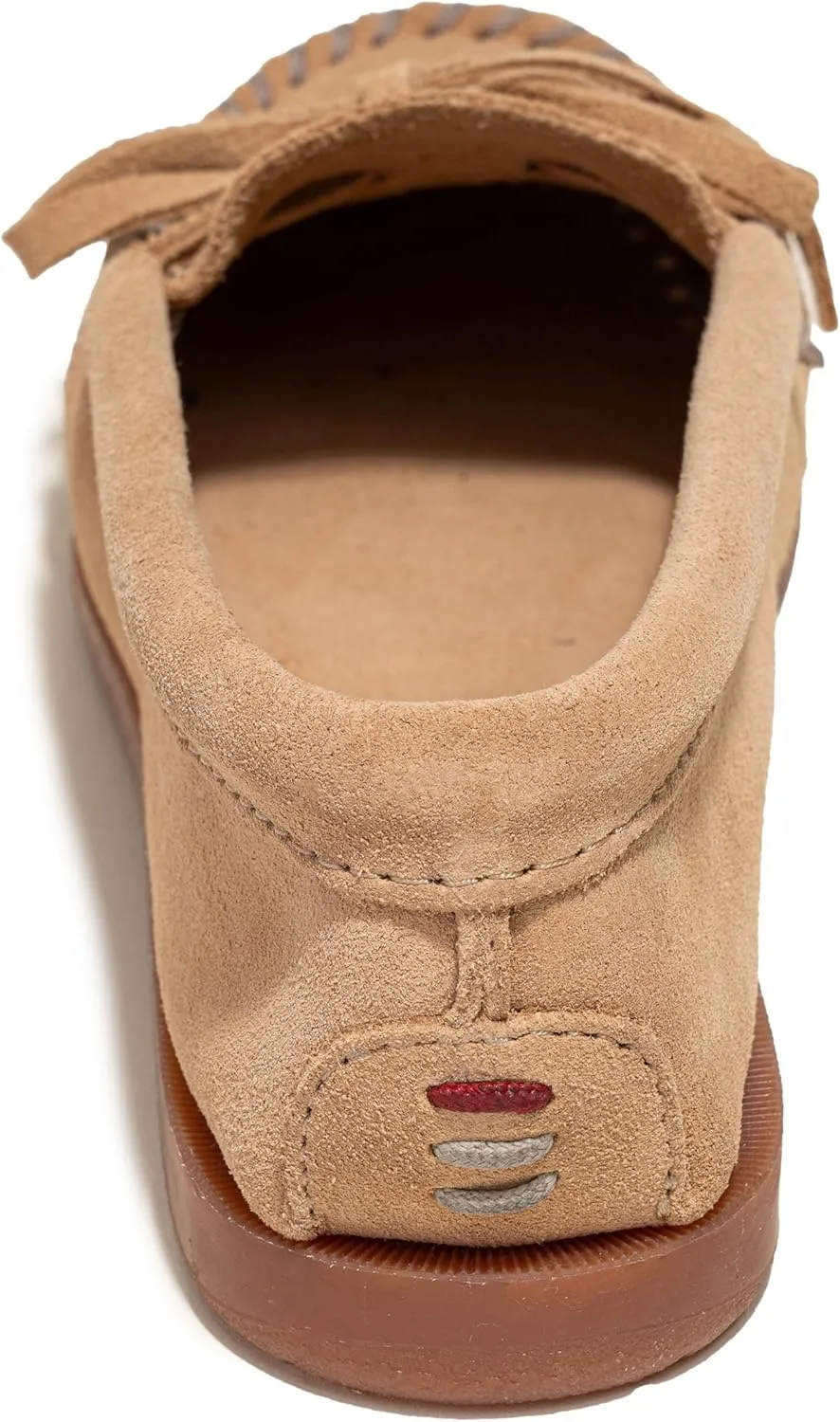 Minnetonka Womens Tie Slip On Moccasins for Women, Classic Leather Loafer Silhouette, Cushioned Footbed