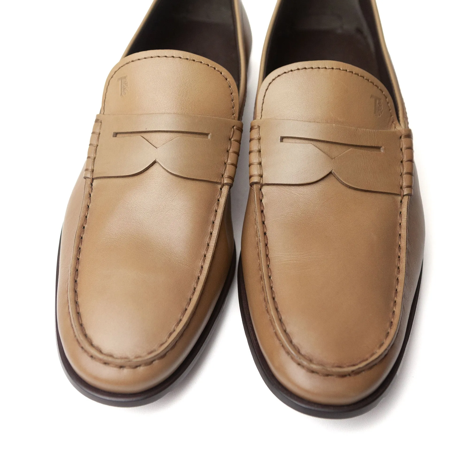 Moccasins in Tan Leather #691