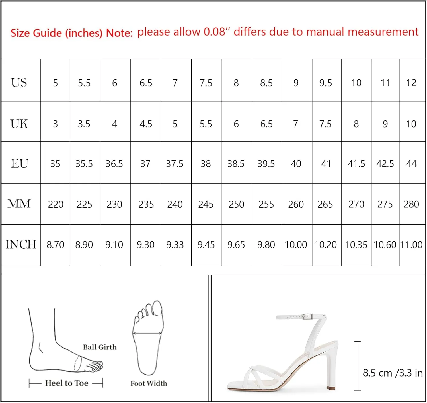 Modatope Strappy Heels for Women Square Open Toe Chunky High Heels Ankle Strap Heeled Sandals Comfort Dress Party Womens Sandals