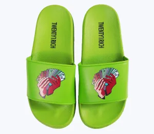 Money Fan Slides - Green