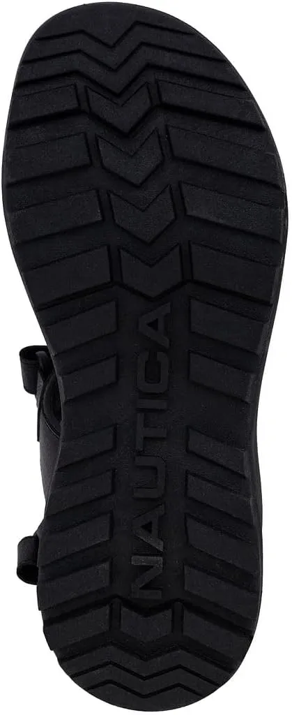 Nautica Men's Athletic Sport Sandals  Adjustable Strap, Comfortable Open-Toe Hiking & Walking Sandals with Cushioned Sole