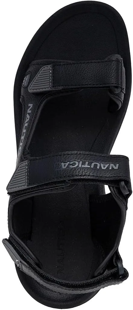 Nautica Men's Athletic Sport Sandals  Adjustable Strap, Comfortable Open-Toe Hiking & Walking Sandals with Cushioned Sole