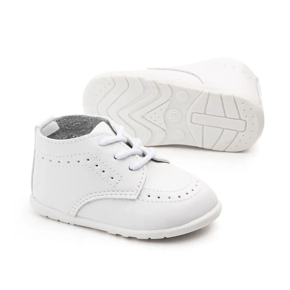 New Baby Shoes Retro Leather Boy Girl Shoes Toddler Rubber Sole Anti-slip First Walkers Newborn Infant Moccasins Baby Crib Shoes