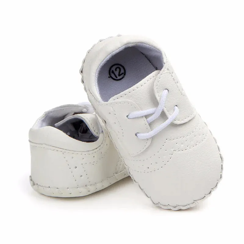 New Baby Shoes Retro Leather Boy Girl Shoes Toddler Rubber Sole Anti-slip First Walkers Newborn Infant Moccasins Baby Crib Shoes