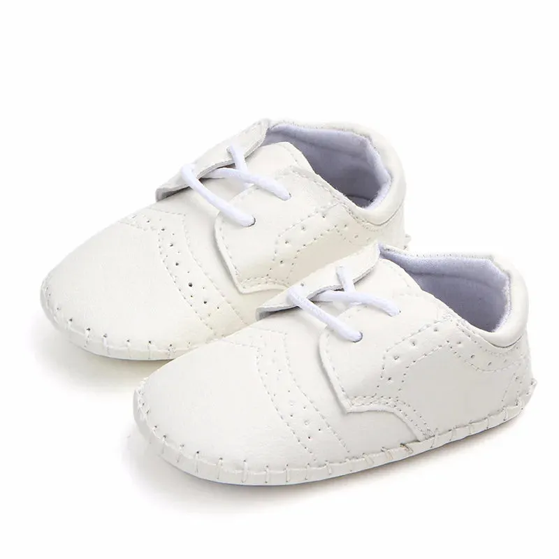 New Baby Shoes Retro Leather Boy Girl Shoes Toddler Rubber Sole Anti-slip First Walkers Newborn Infant Moccasins Baby Crib Shoes