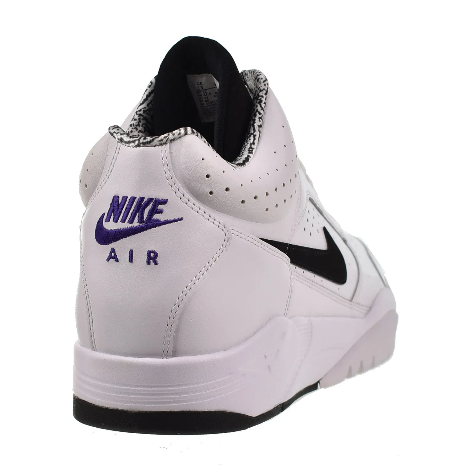Nike Air Flight Lite Mid Men's Shoes White-Black