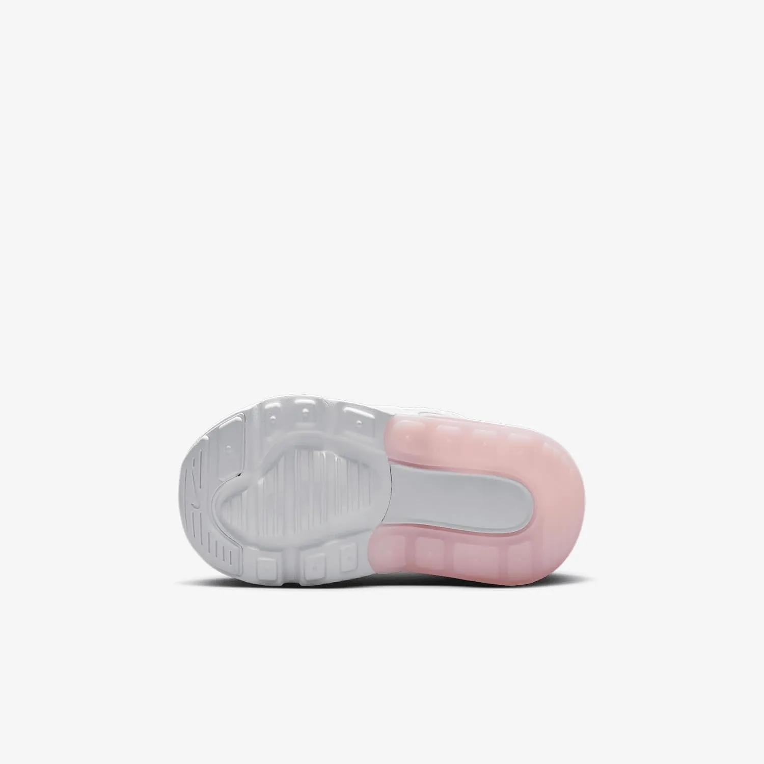 Nike Air Max 270 Baby/Toddler Shoes (DD1646-122, White/Light Smoke Grey/Pink Foam)