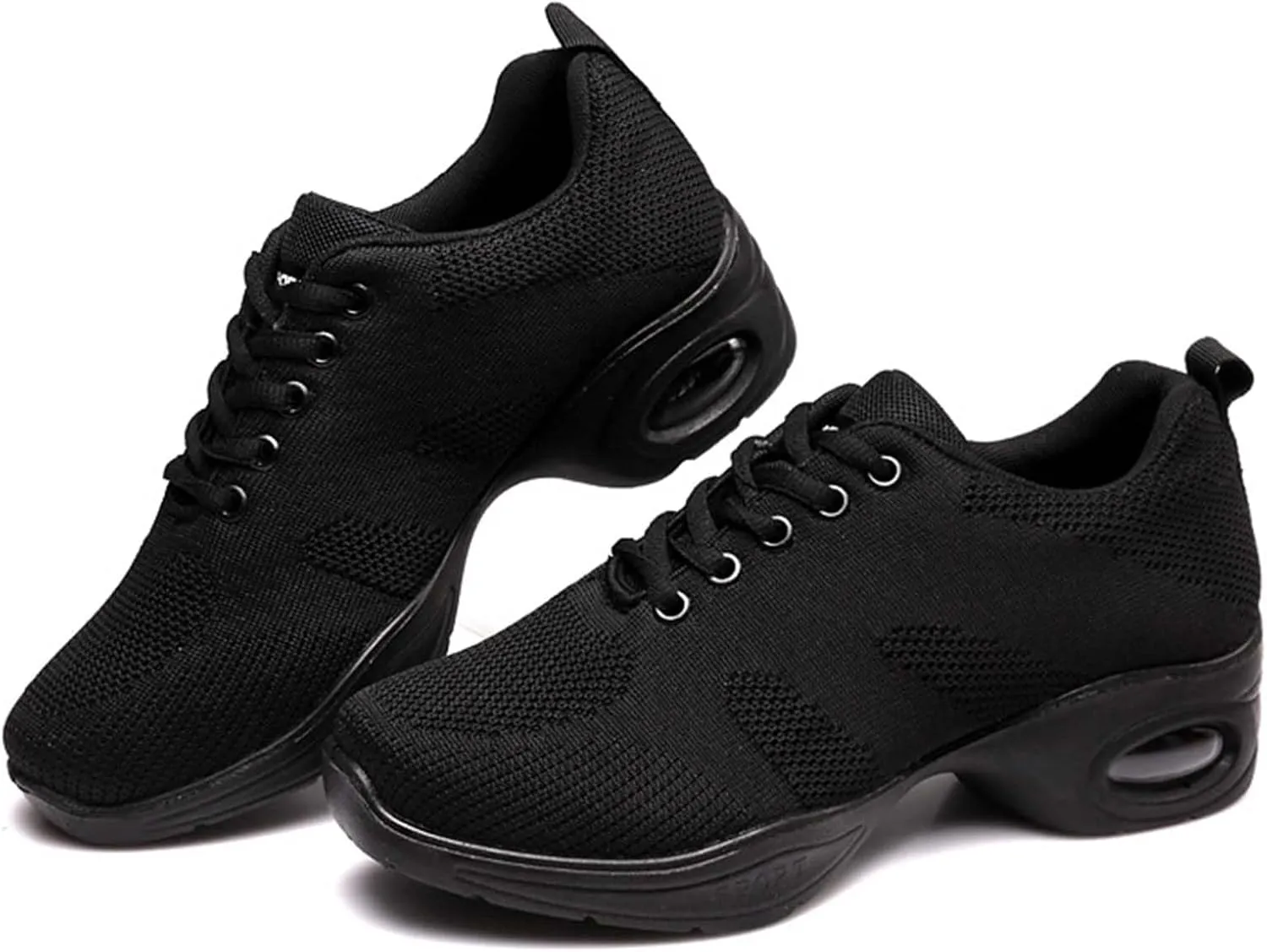 ONAIC Women's Jazz Dance Shoes Lace-Up Sneakers Modern Breathable Dance Shoe Athletic Walking Dance Trainers