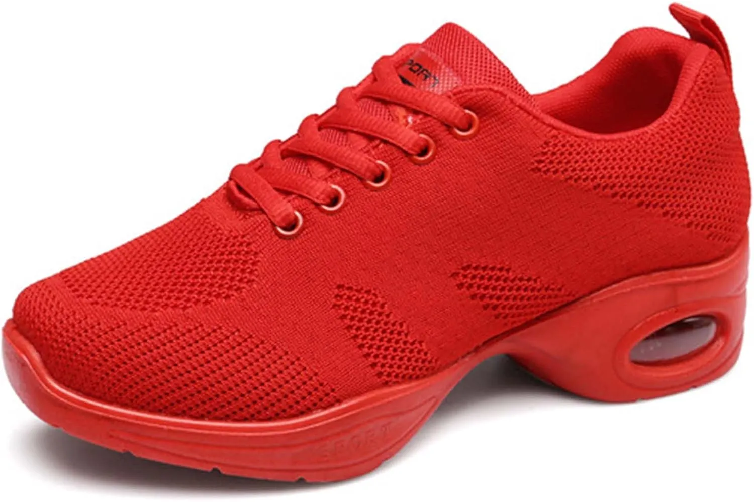 ONAIC Women's Jazz Dance Shoes Lace-Up Sneakers Modern Breathable Dance Shoe Athletic Walking Dance Trainers