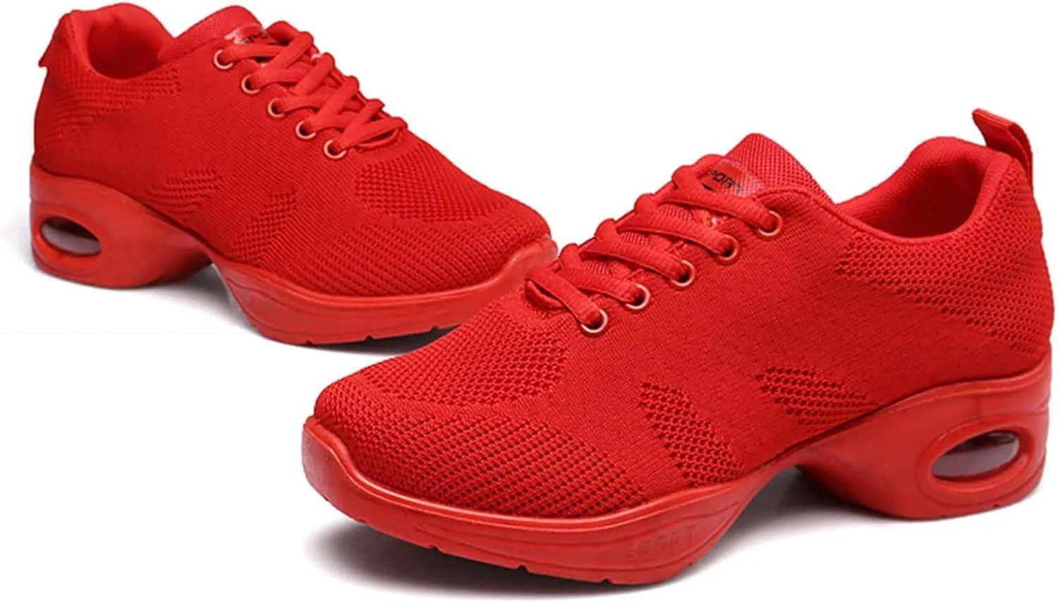 ONAIC Women's Jazz Dance Shoes Lace-Up Sneakers Modern Breathable Dance Shoe Athletic Walking Dance Trainers