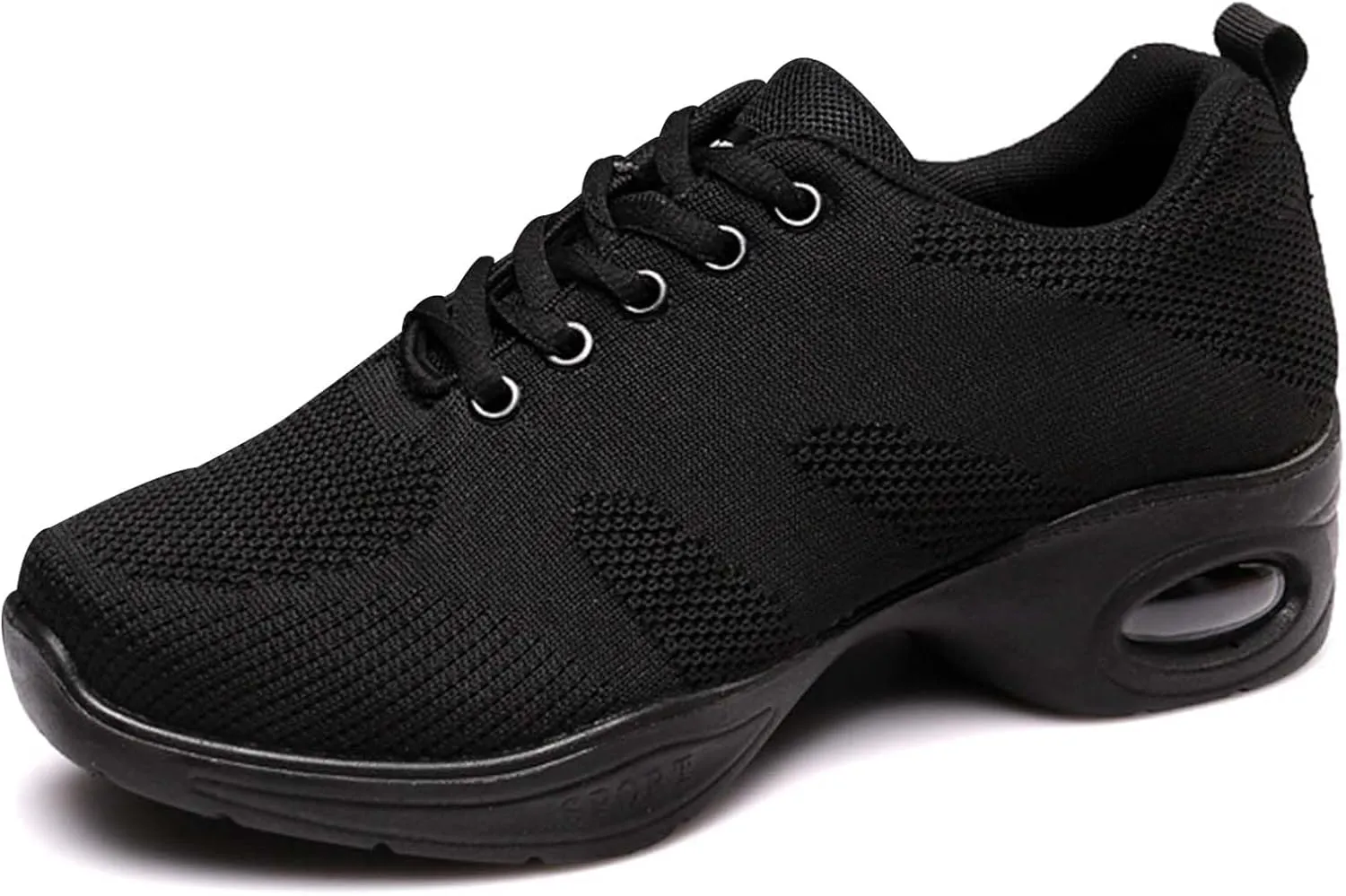 ONAIC Women's Jazz Dance Shoes Lace-Up Sneakers Modern Breathable Dance Shoe Athletic Walking Dance Trainers