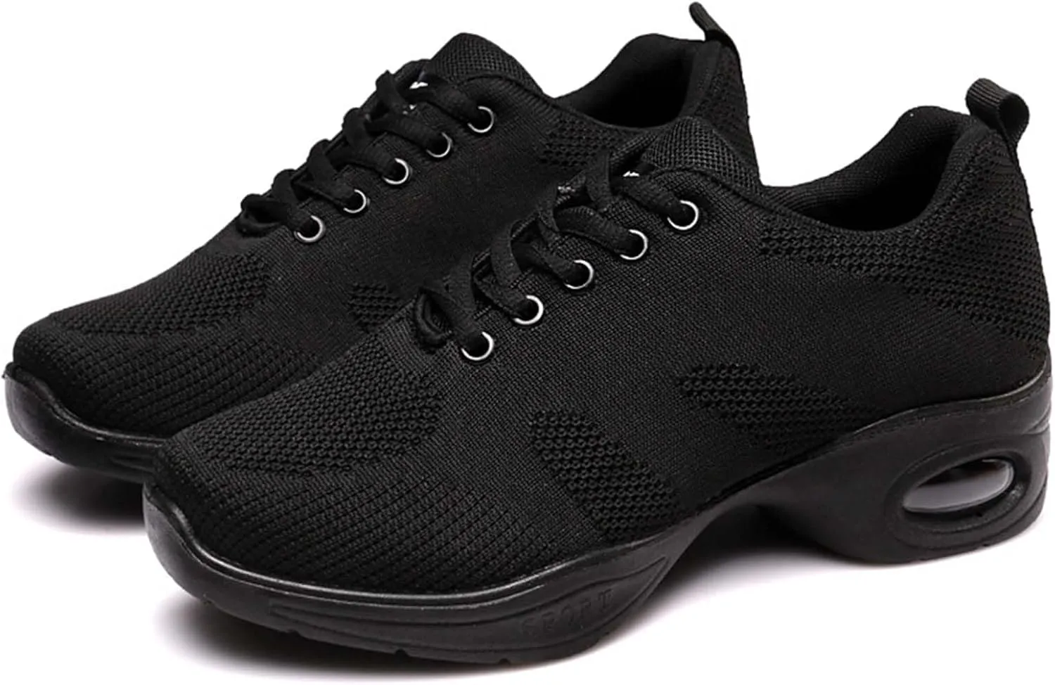 ONAIC Women's Jazz Dance Shoes Lace-Up Sneakers Modern Breathable Dance Shoe Athletic Walking Dance Trainers