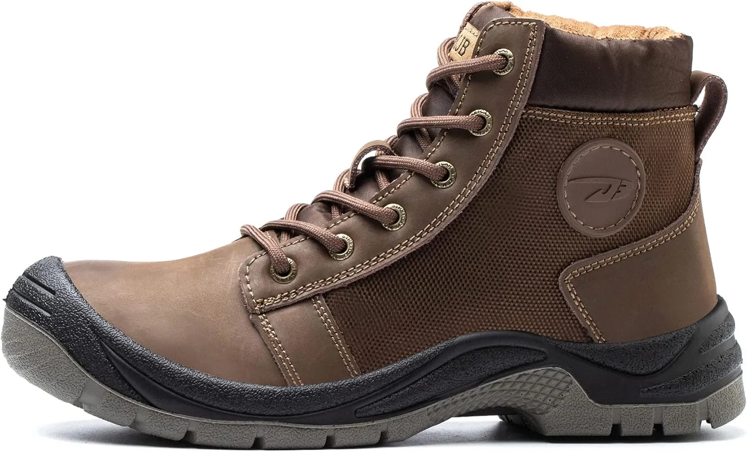 ORISTACO Work Safety Boots Steel Toe Puncture-Resistant Industrial Construction Sneaker