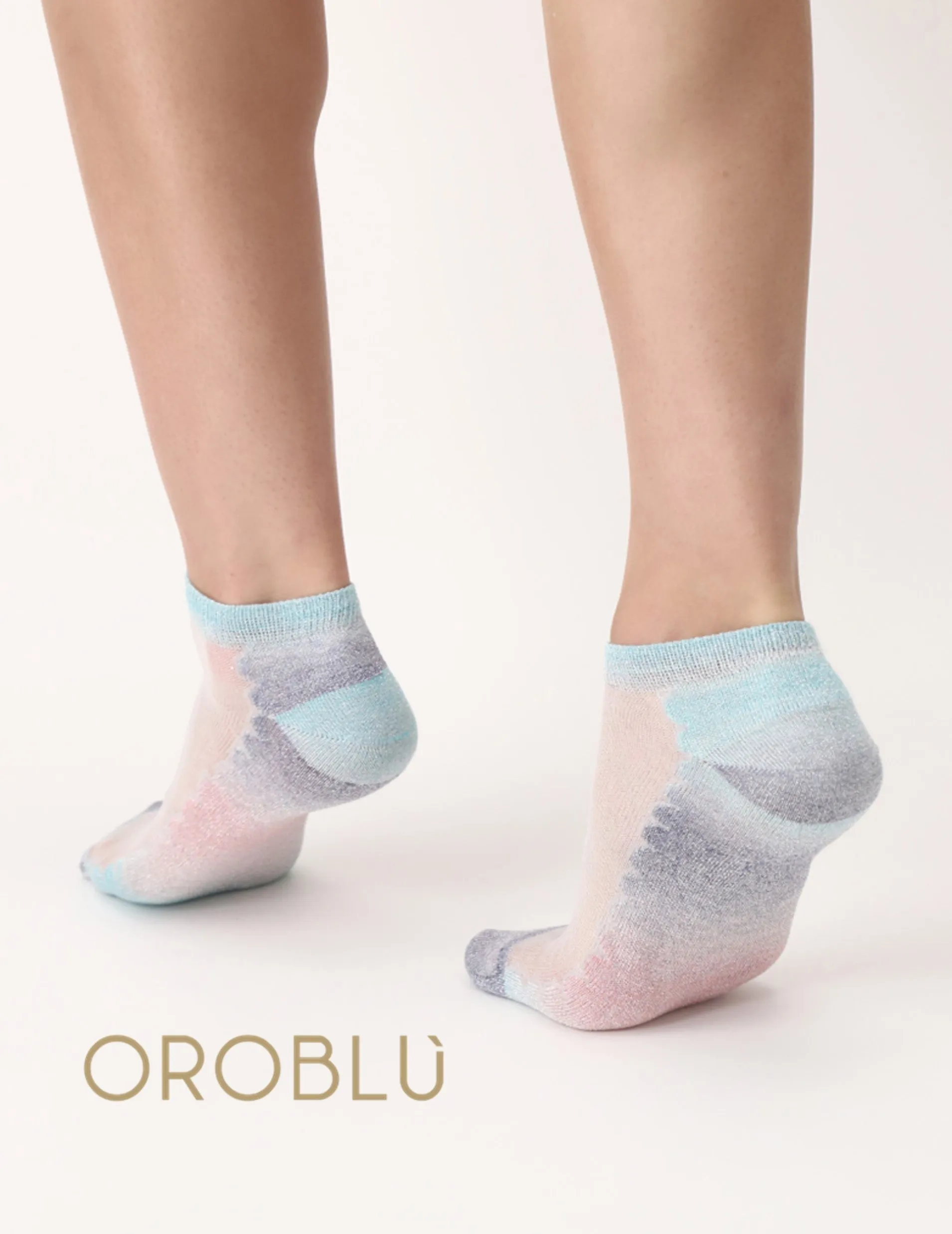 Oroblu Sale Glowing Sneaker Socks Multi-Colour VOBC67413