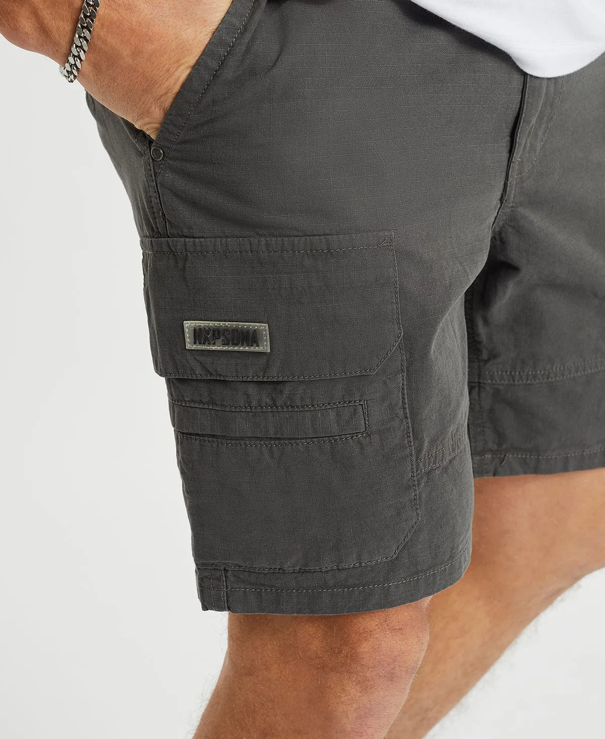 Overland Cargo Shorts Charcoal