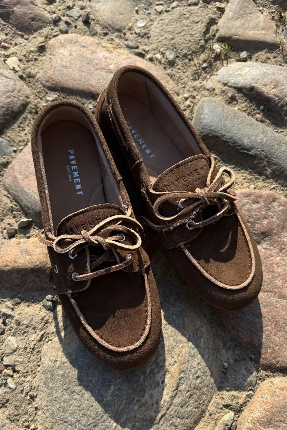 Pavement - Ballerina Loafers - Brown Suede - Marin