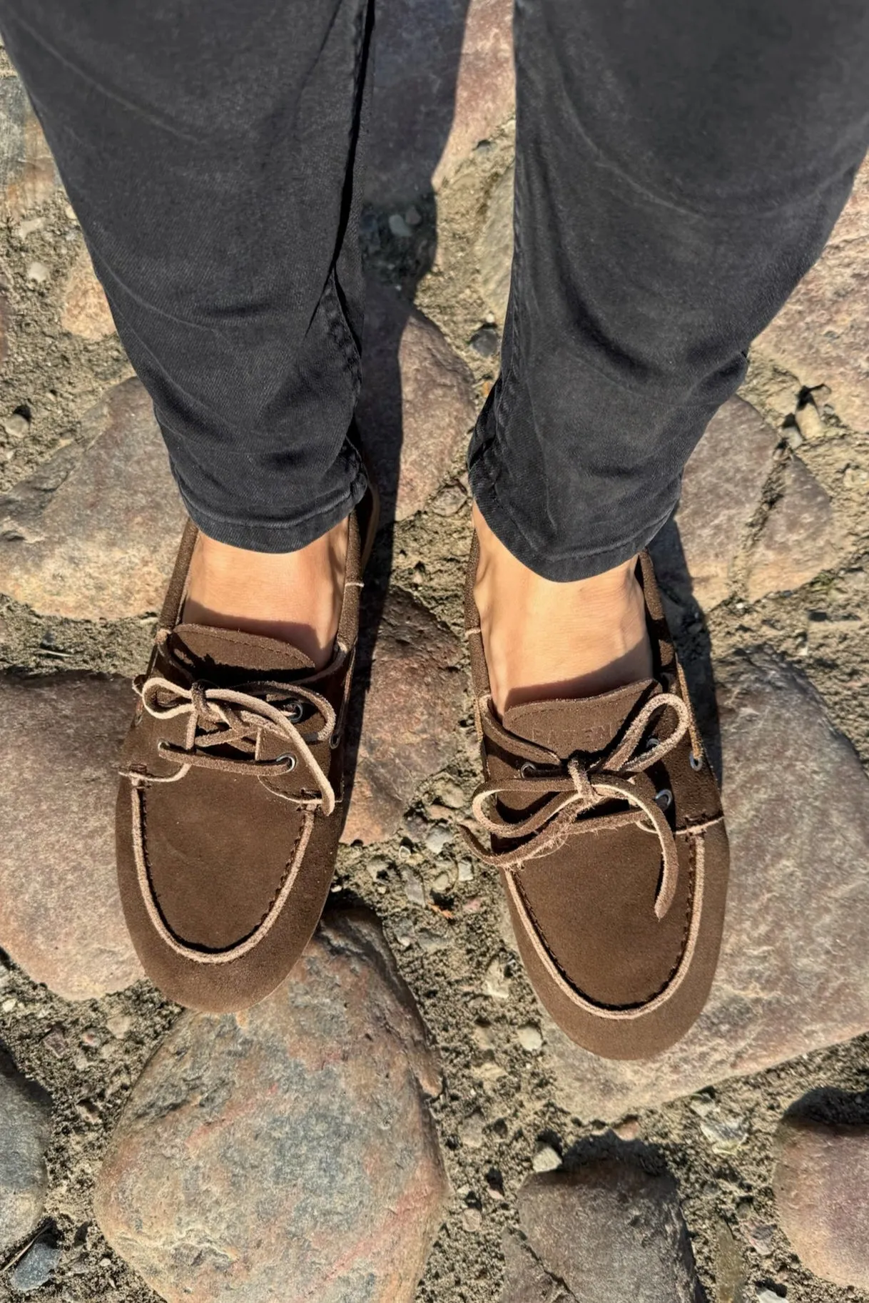 Pavement - Ballerina Loafers - Brown Suede - Marin