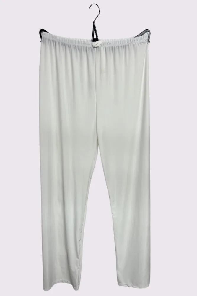 Plain Drawstring Waistband Trousers