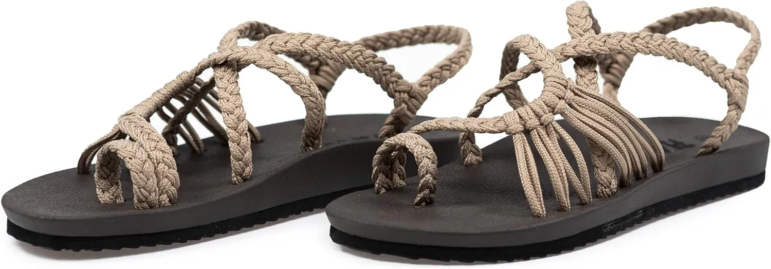 Plaka Atlantis Summer Walking Sandals for Women  Comfortable Strappy Sandals with Arch Support for Beach Walks and Casual Outings