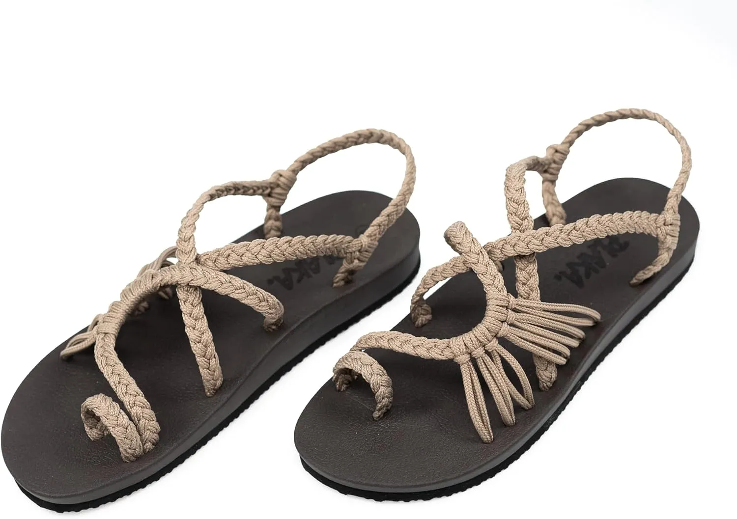 Plaka Atlantis Summer Walking Sandals for Women  Comfortable Strappy Sandals with Arch Support for Beach Walks and Casual Outings