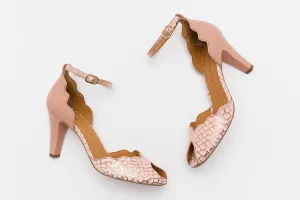 RIONA Snake Peach Sandals