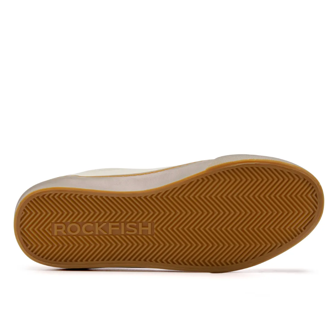 ROCKFISH  Beige / Gum 901 DWR Ladies Trainers, German Army Trainer (GAT), Womens Canvas Sneaker