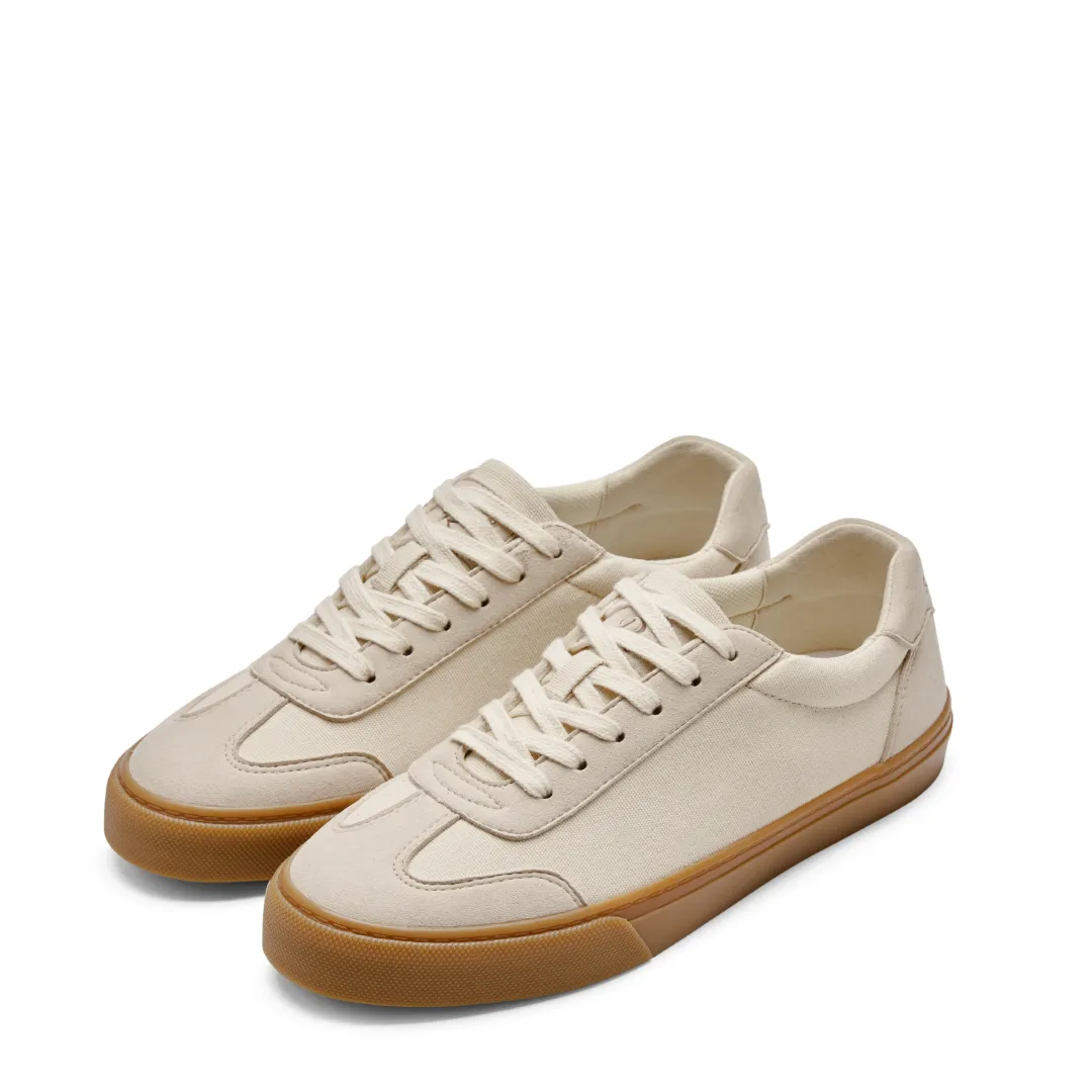 ROCKFISH  Beige / Gum 901 DWR Ladies Trainers, German Army Trainer (GAT), Womens Canvas Sneaker