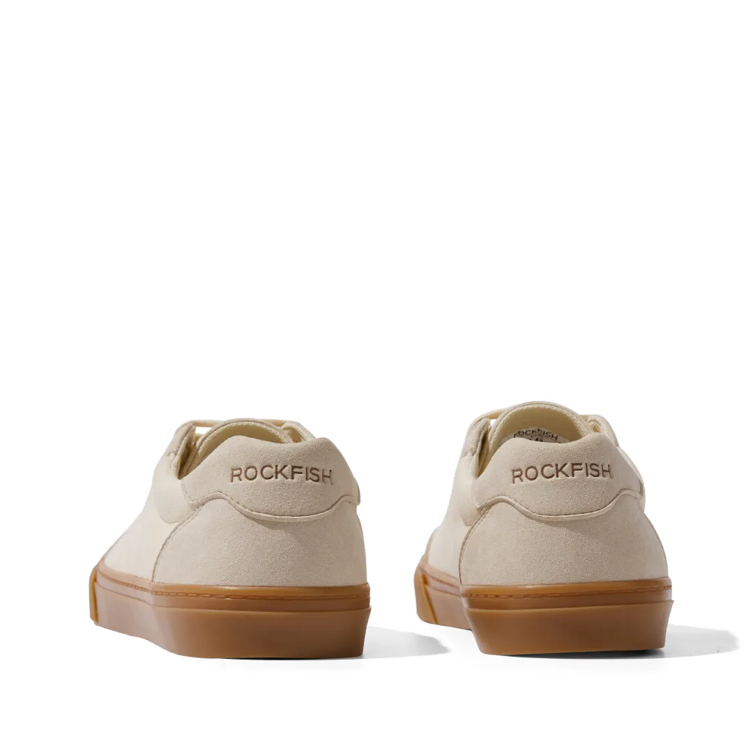 ROCKFISH  Beige / Gum 901 DWR Ladies Trainers, German Army Trainer (GAT), Womens Canvas Sneaker