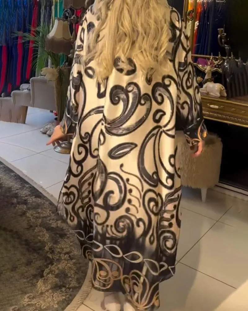 Saffron - Printed Elegant Dress