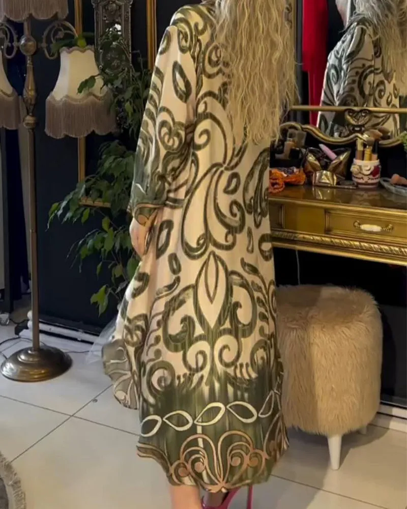 Saffron - Printed Elegant Dress