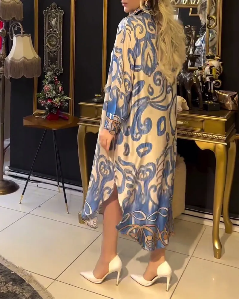 Saffron - Printed Elegant Dress