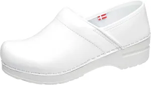 Sanita PU-Coated Leather Clogs for Women - Arch Support, Durable, Closed-Back, APMA-Approved Slip-On Shoes