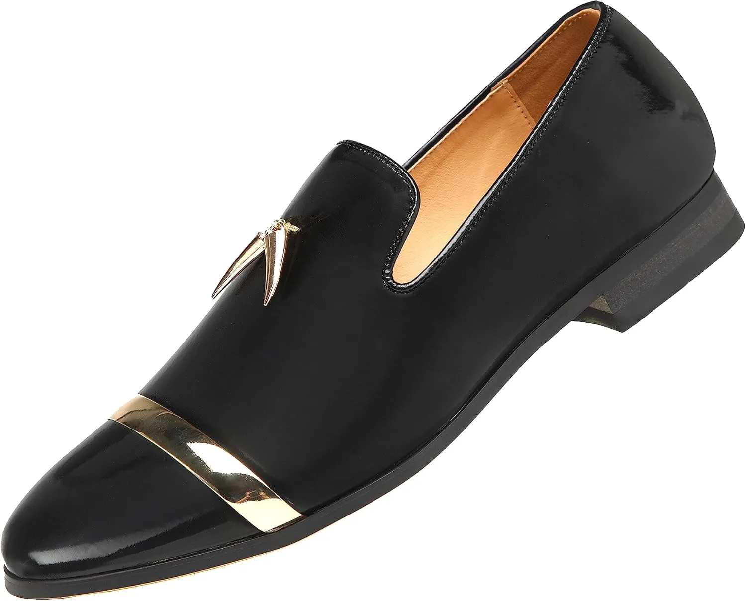 Santimon Men's Slip On Loafers Dress Fashion Wedding Luxury Party Prom Shoes