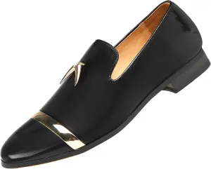 Santimon Men's Slip On Loafers Dress Fashion Wedding Luxury Party Prom Shoes