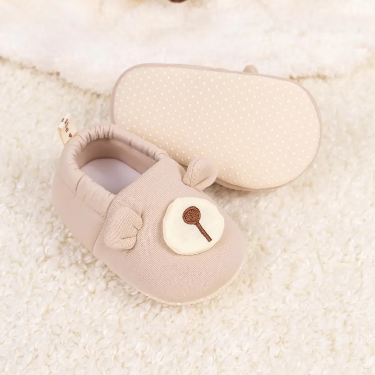 Sawimlgy Newborn Infant Baby Boys Girls Cute Cartoon Slipper Soft Non Skid Sole Slip On House Animal Indoor Sock Shoes Crib Moccasins for New Walkers