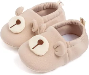 Sawimlgy Newborn Infant Baby Boys Girls Cute Cartoon Slipper Soft Non Skid Sole Slip On House Animal Indoor Sock Shoes Crib Moccasins for New Walkers